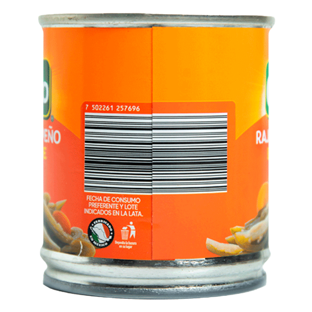 Chiles en Rajas Verdes Nuestro Campo 210 gr - Image 2