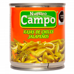 Chiles en Rajas Verdes Nuestro Campo 210 gr