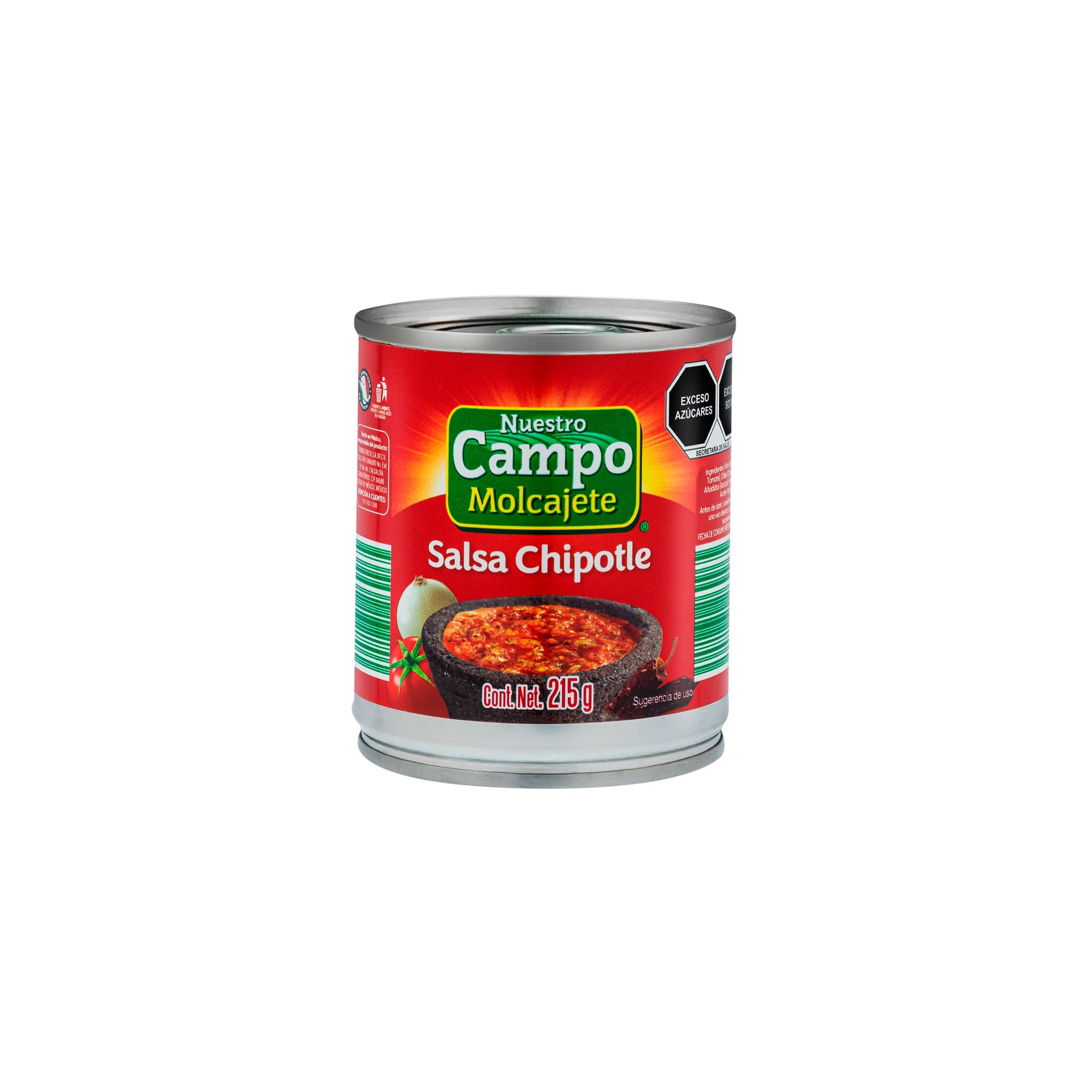 Salsa chipotle molcajete (215 g) Nuestro Campo