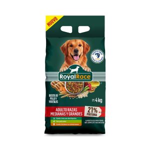 Perro Adulto Razas Medianas y Grandes 4kg Royal Race