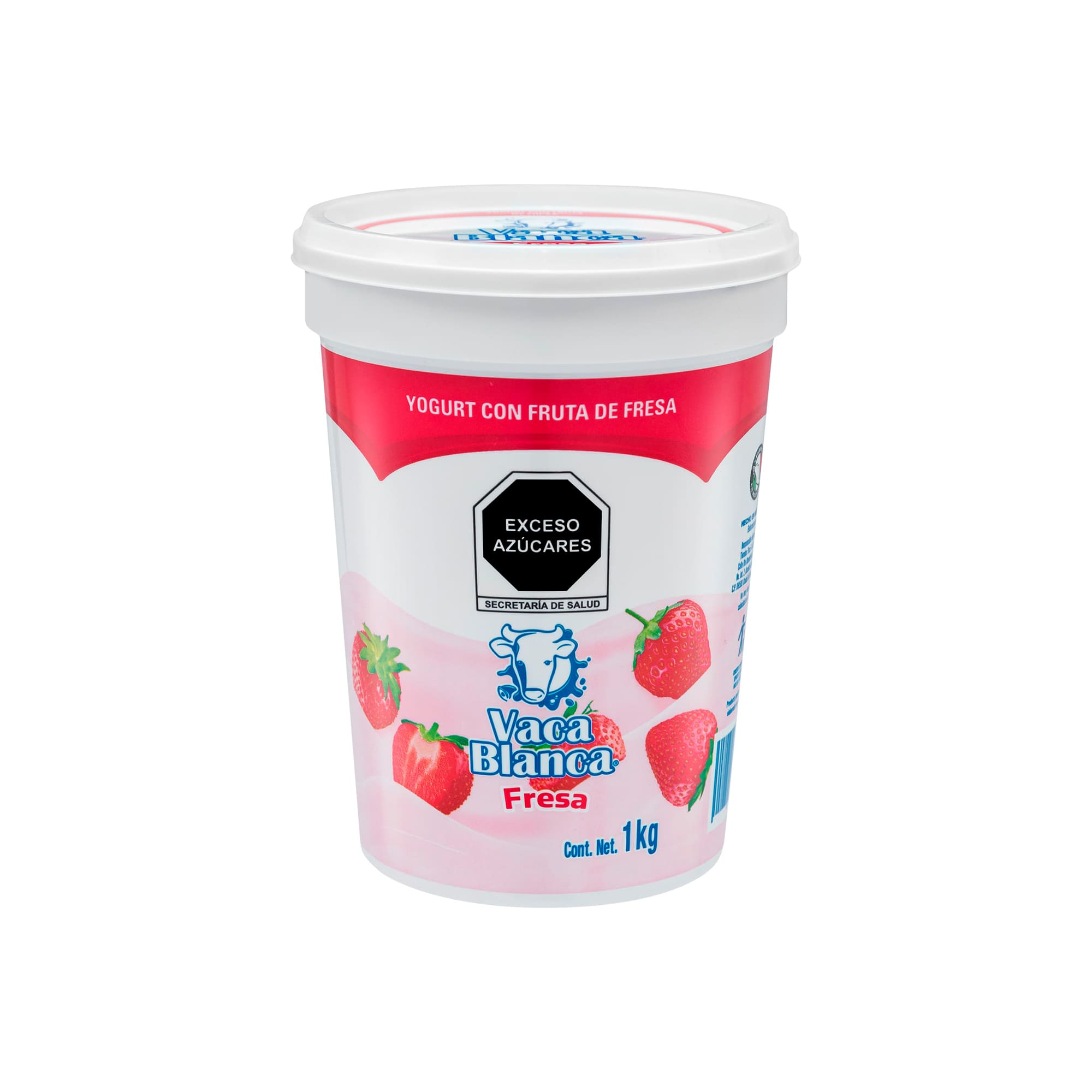 Yogurt con fruta de fresa (1kg) Vaca Blanca - Image 4