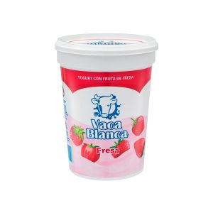 Yogurt con fruta de fresa (1kg) Vaca Blanca