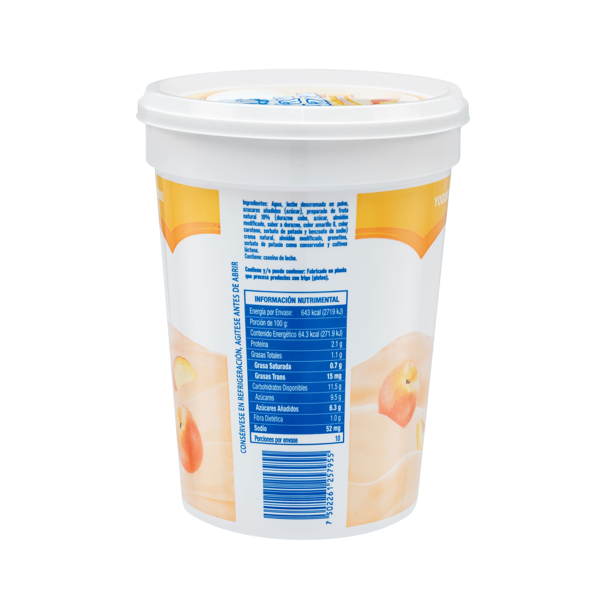 Yogurt con fruta de durazno 1kg - Image 4