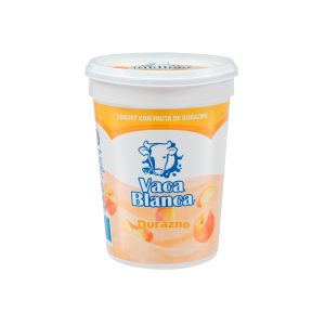 Yogurt con fruta de durazno (1kg) Vaca Blanca