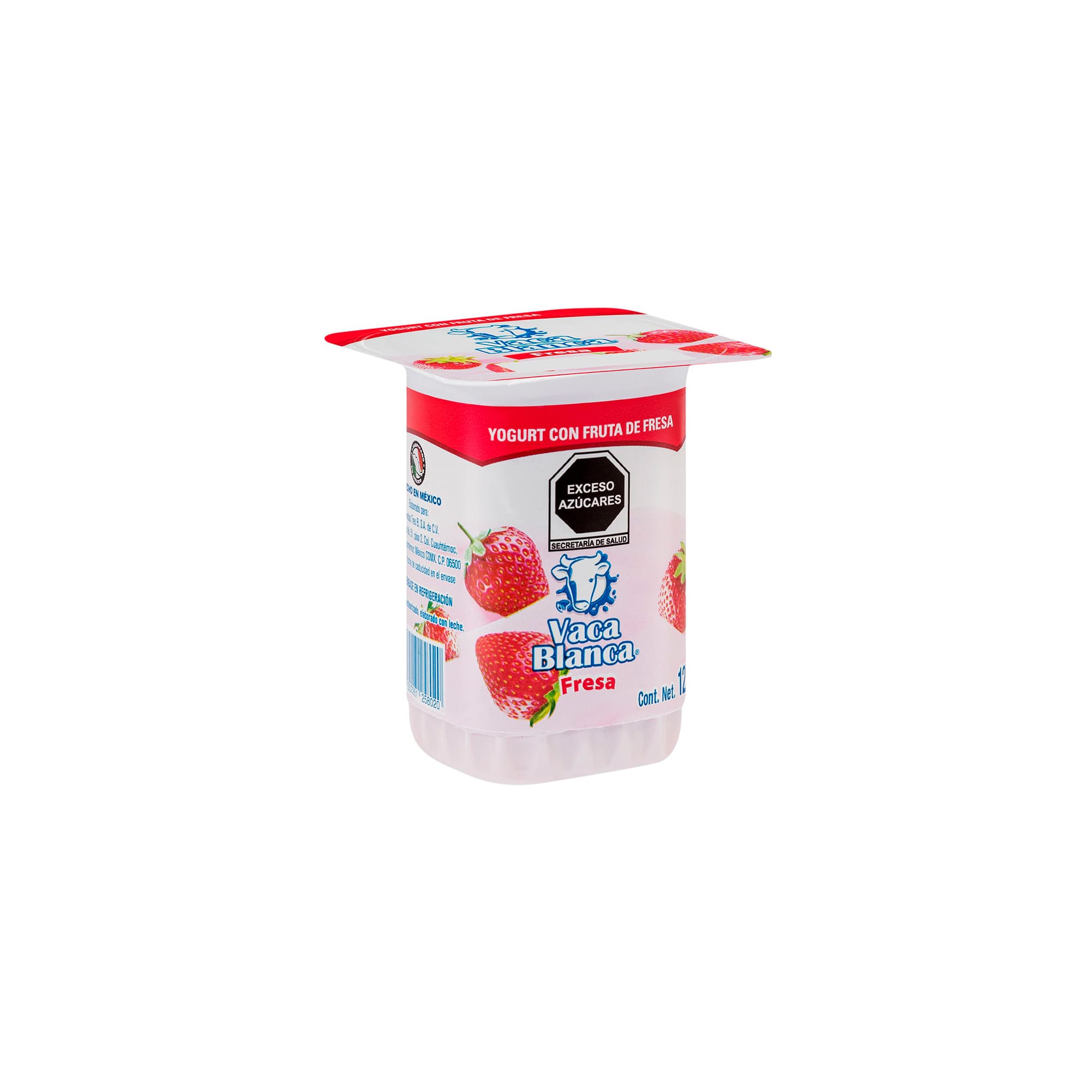 Yogurt con fruta de fresa (125g) Vaca Blanca - Image 2
