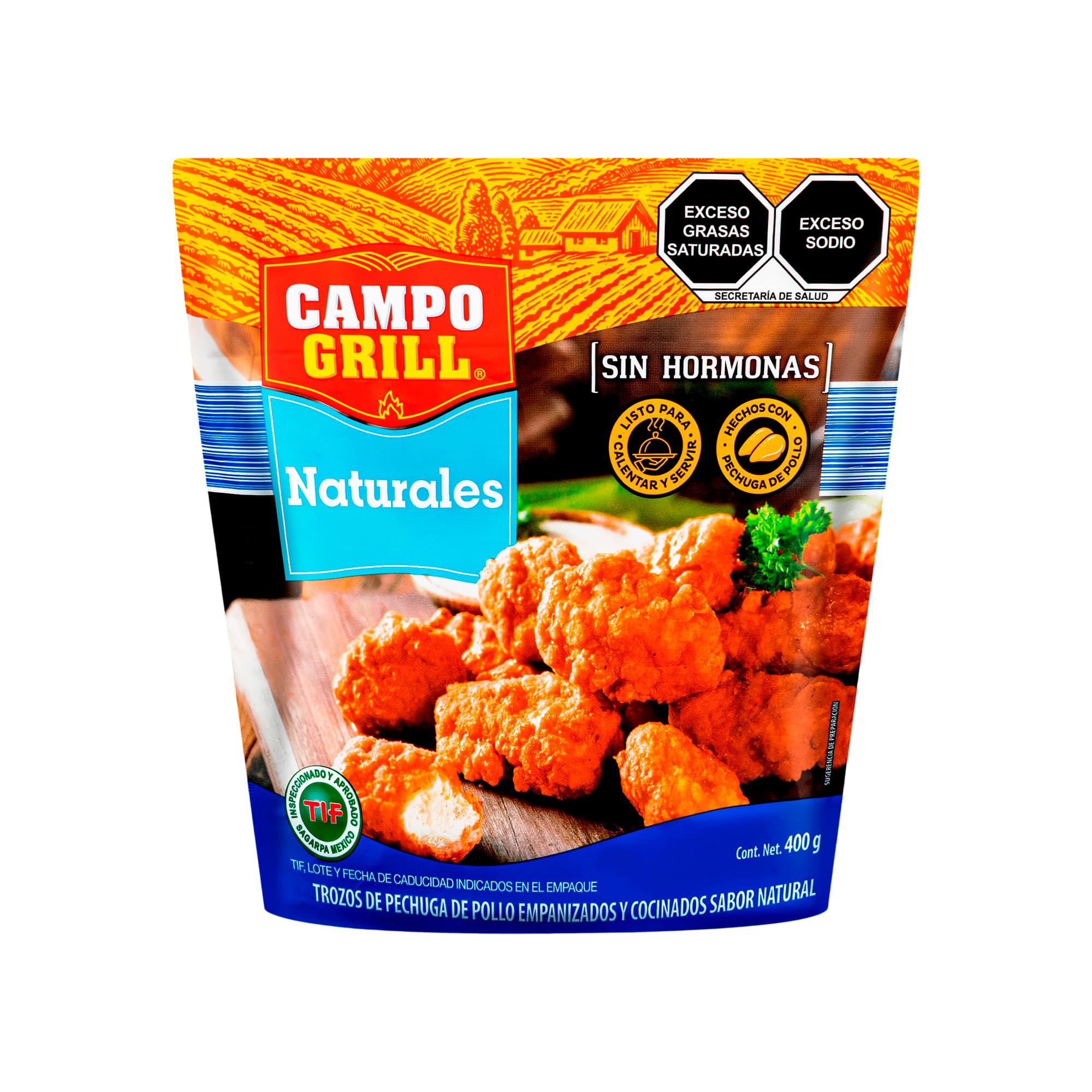 Boneless naturales de pollo Campo Grill