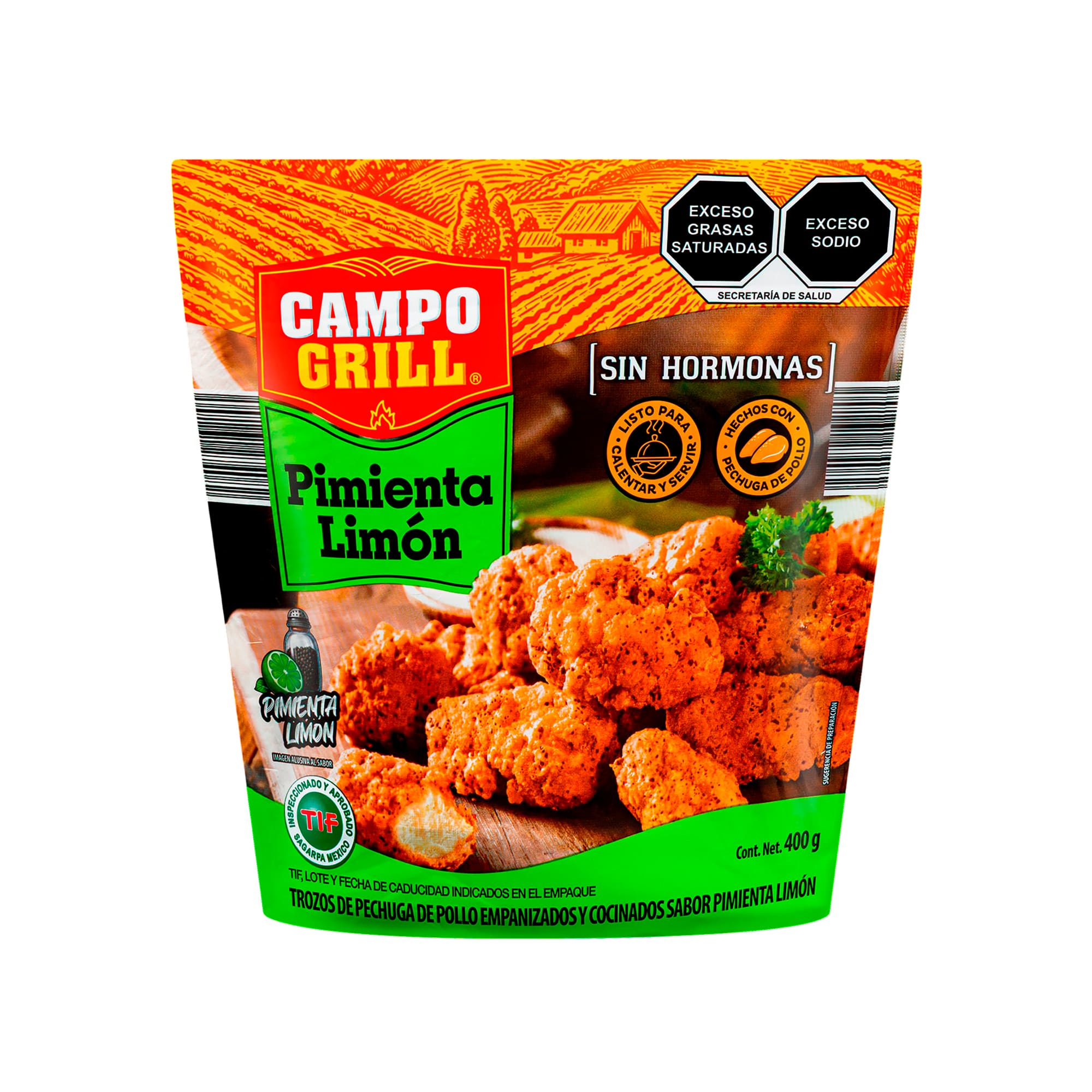 Boneless pimienta y limón Campo Grill