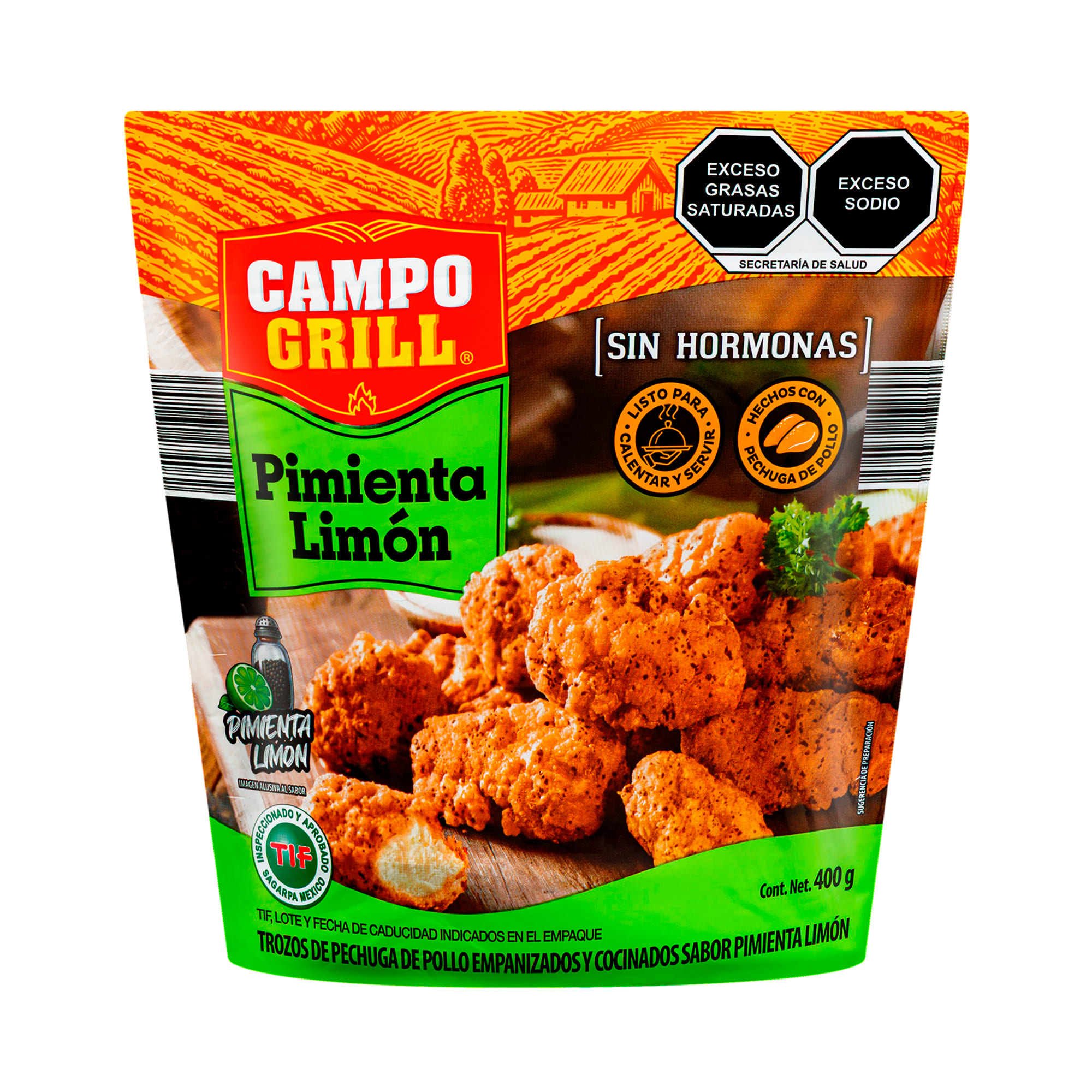 Boneless Pimienta y Limón Campo Grill