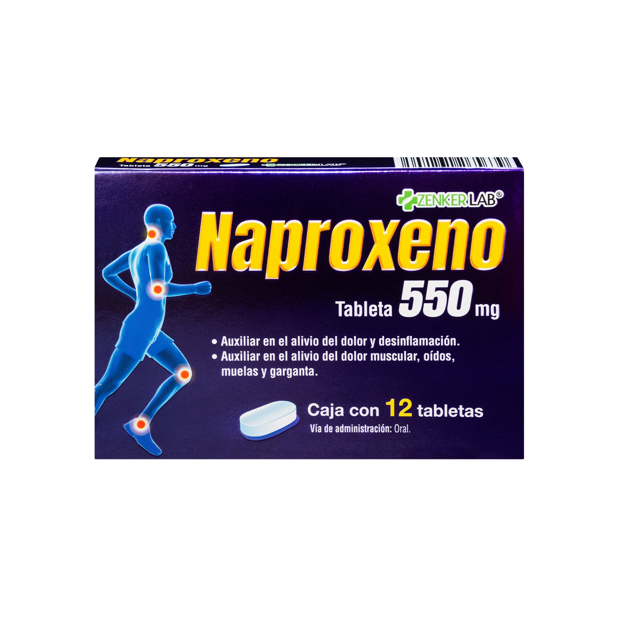 Analgesico Paracetamol 650mg 24 Tabletas