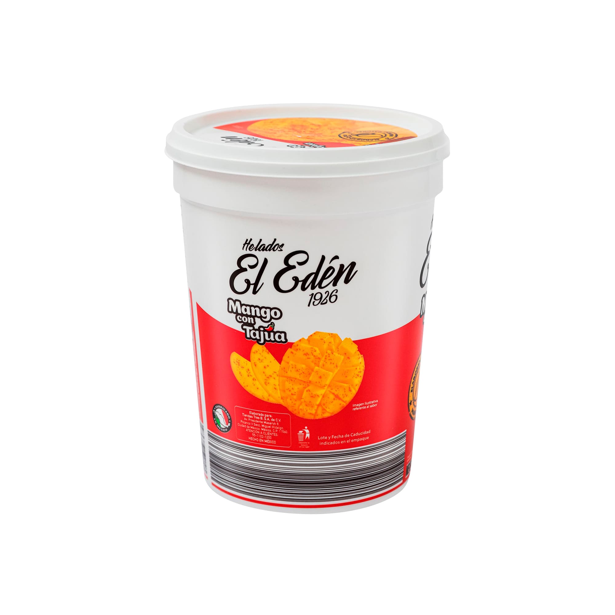 Helado mango con Tajúa El Edén