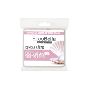 Esponja con jabón facial / concha nácar