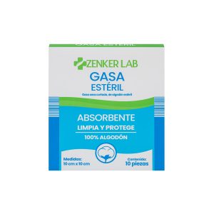 Gasa Esteril 10x10cm 10pz ZenkerLab