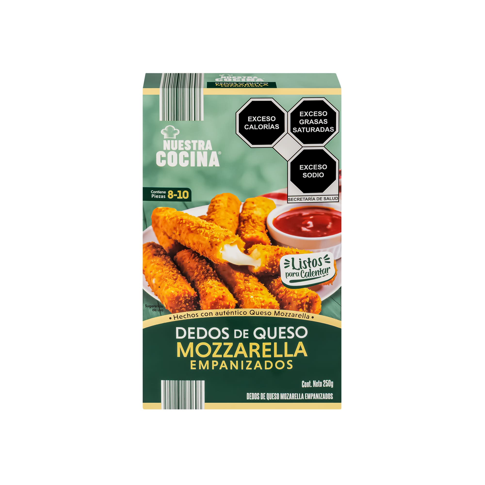 Dedos de queso mozzarella empanizados Nuestra Cocina