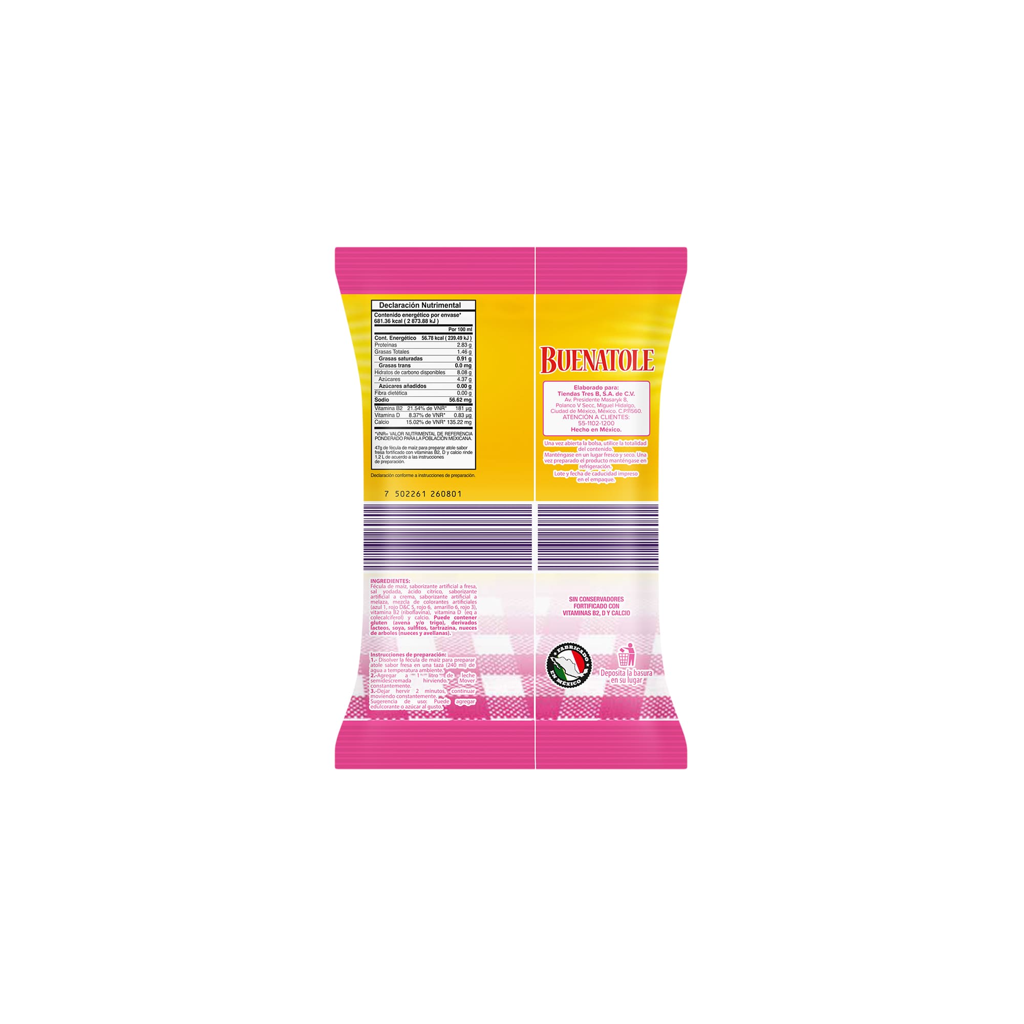 Atole sabor fresa Buenatole - Image 2