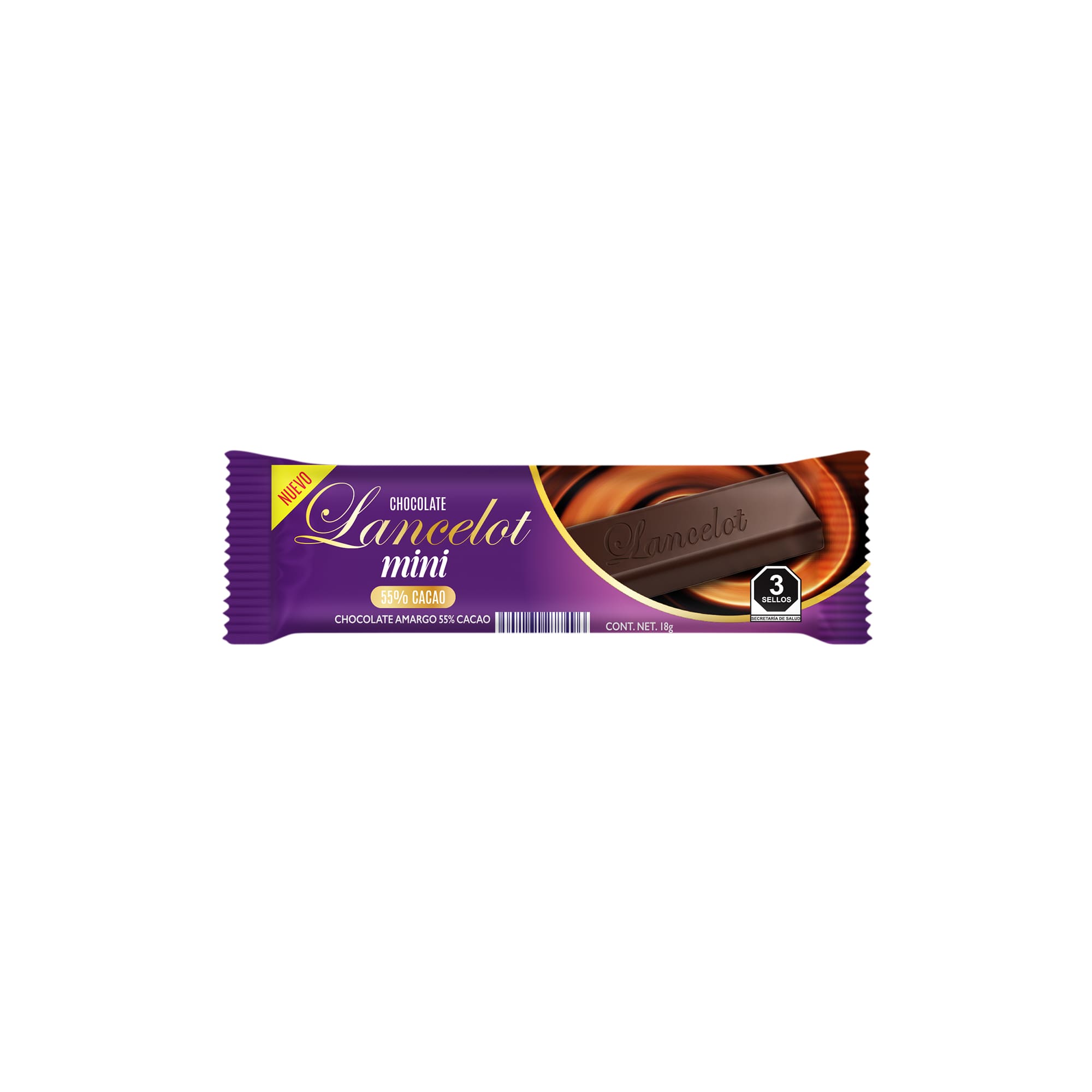 Chocolate amargo 55% cacao Lancelot mini