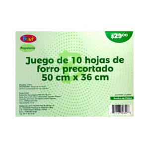 Forro precortado 50cx36 cm Blist