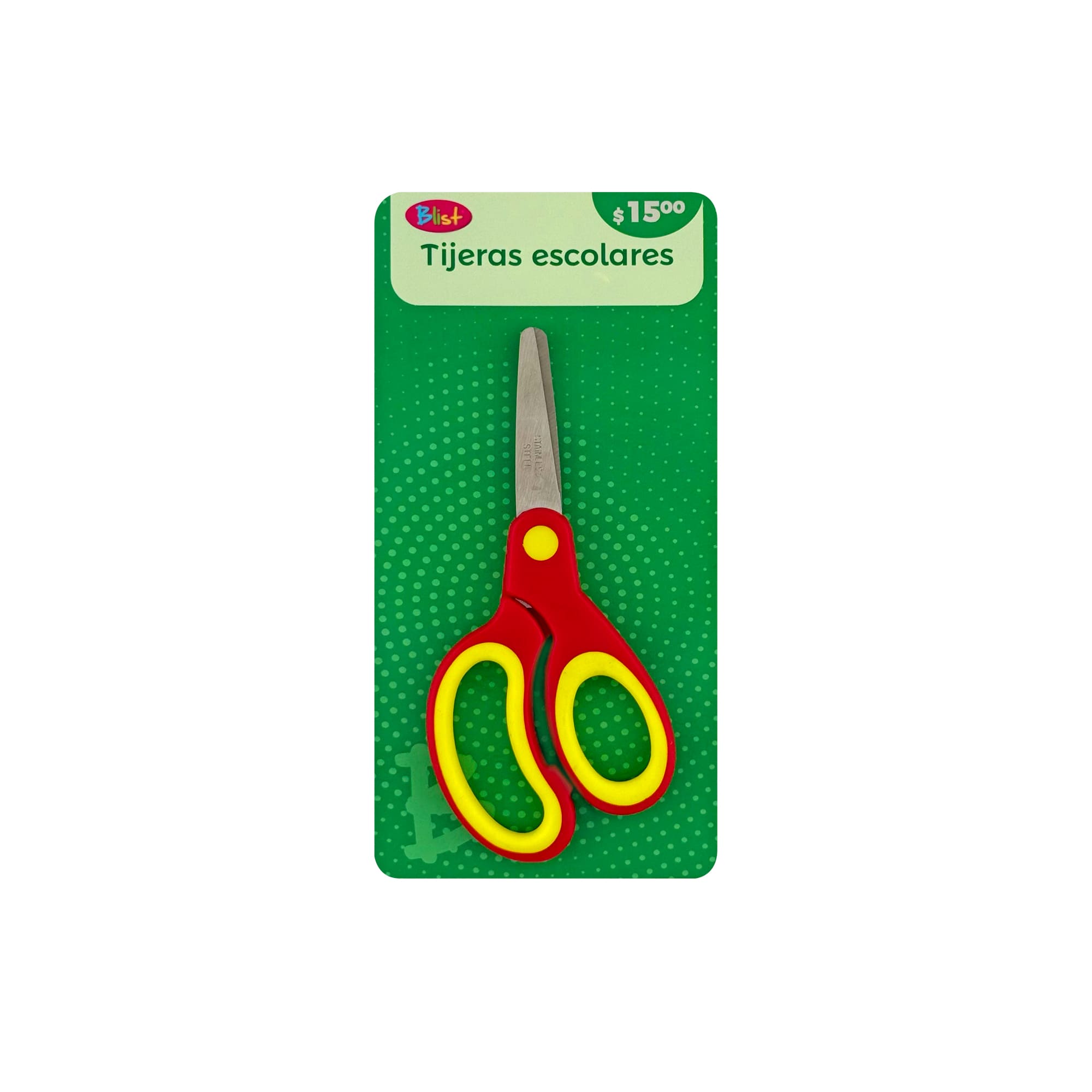 Tijera escolar 13cm 1 pza Blist
