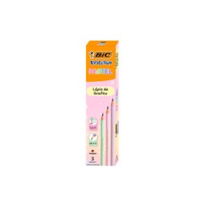 Lápiz de grafito pastel 3 pzas Bic