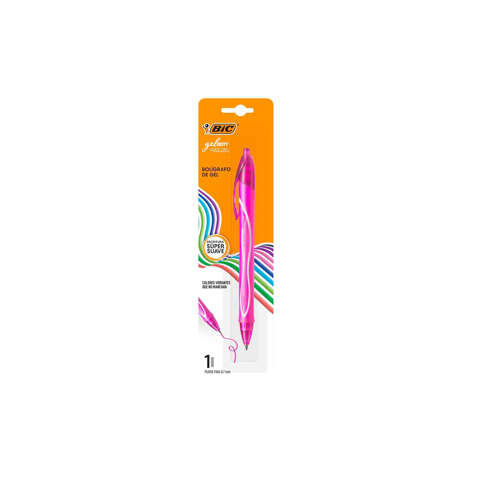 Bolígrafo de gel 1 pza (rosa) Bic