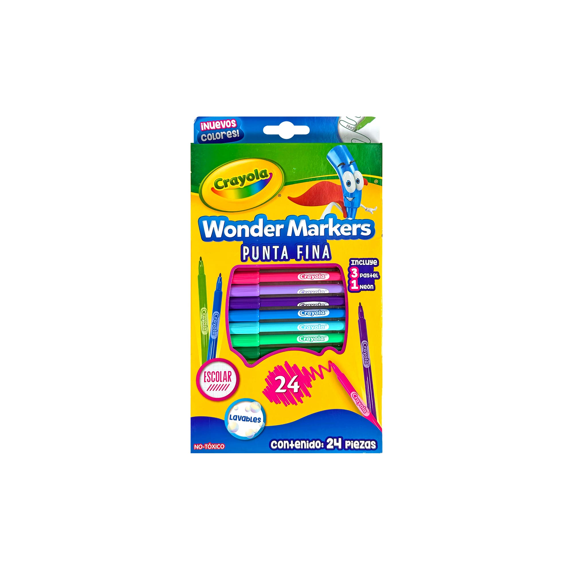 Plumones wonder marker 24 pzas Crayola