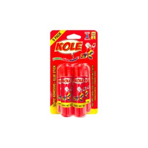 Lápiz adhesivo y pegamento blanco 8g 2 pzas Kole