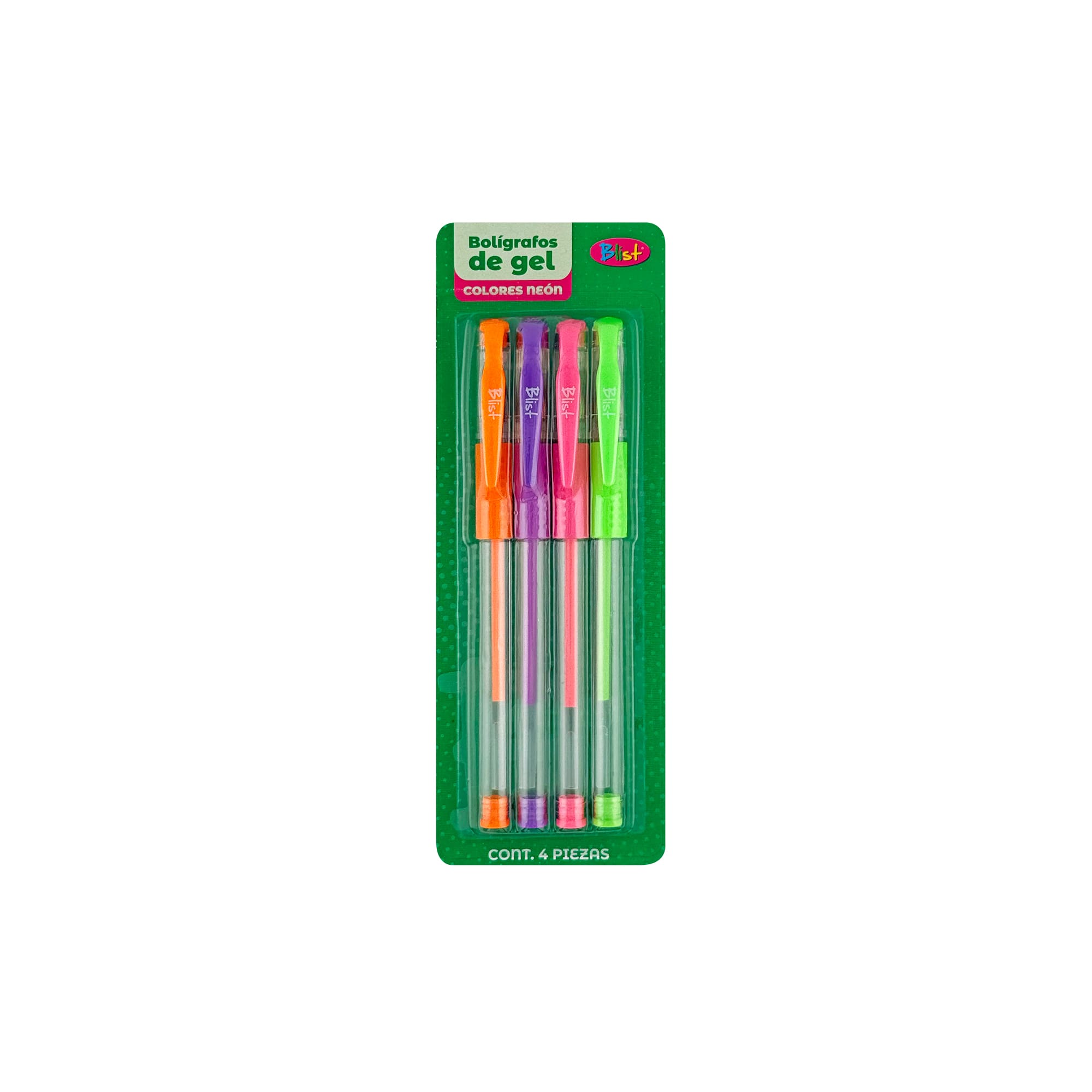 Bolígrafo de gel 4 pzas colores neón - Image 3