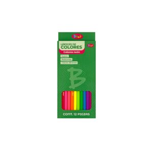 Lápices de color 12 pzas neón Blist