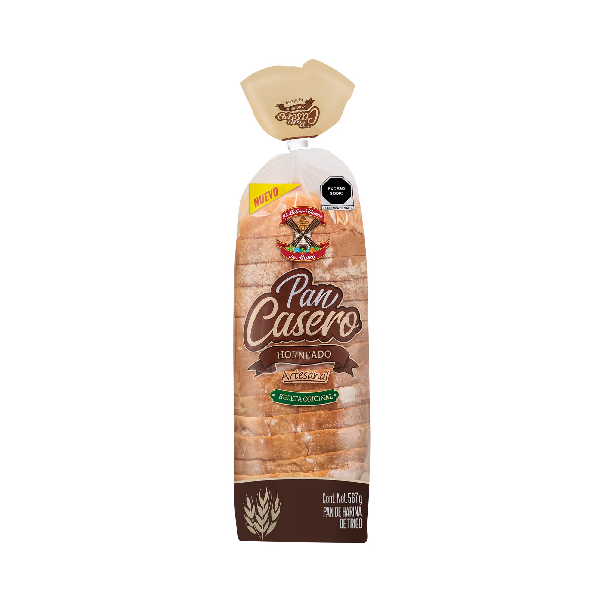 Pan casero horneado artesanal Molino Blanco