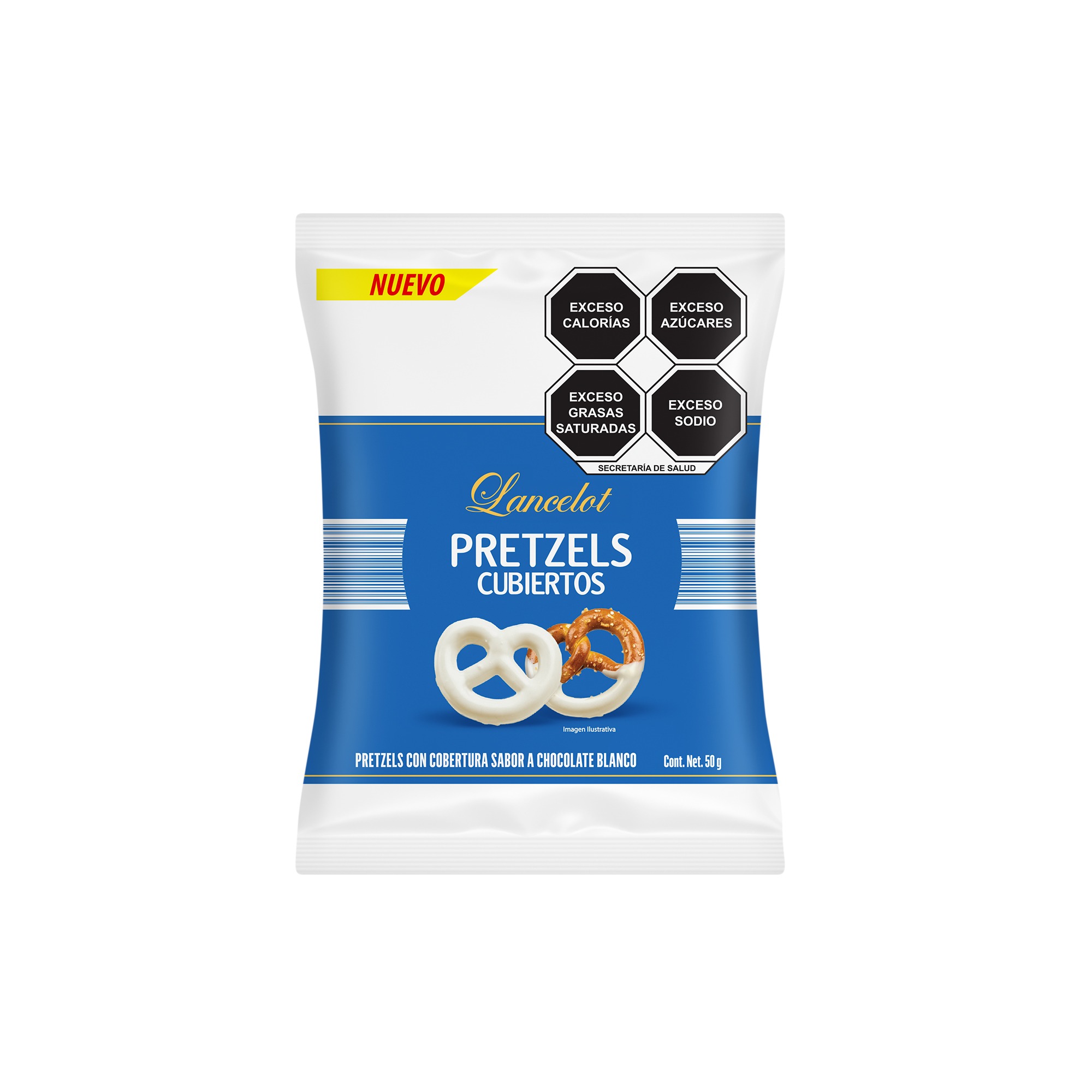 Pretzels con Chocolate blanco Lancelot
